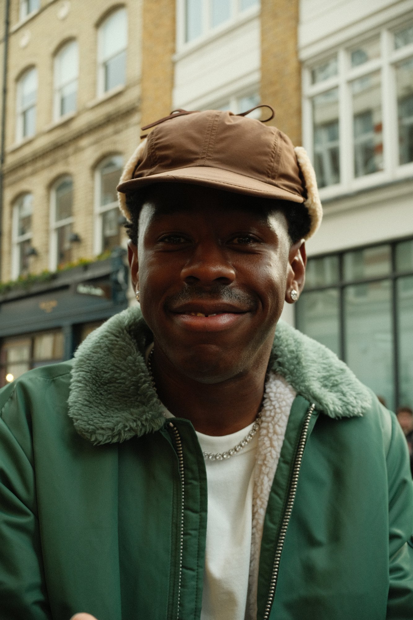 Street portrait of Tyler, the Creator in London